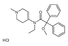 N-ethyl-2-methoxy-N-(1-methyl-3,6-dihydro-2H-pyridin-4-yl)-2,2-diphenylacetamide,hydrochloride Structure