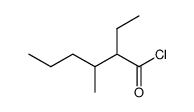 2-ethyl-3-methyl-hexanoyl chloride结构式