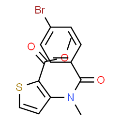 Methyl 3-[(4-bromobenzoyl)(methyl)amino]-2-thiophenecarboxylate Structure