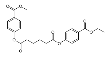 bis(4-ethoxycarbonylphenyl) hexanedioate结构式