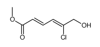 methyl 5-chloro-6-hydroxyhexa-2,4-dienoate结构式