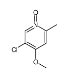 3-chloro-4-methoxy-6-methylpyridine N-oxide Structure