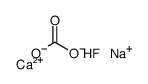 calcium,sodium,hydrogen carbonate,fluoride Structure