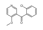 2-chlorophenyl(4-methoxypyridin-3-yl)ketone结构式