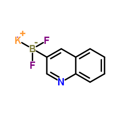 Potassium quinoline-3-yltrifluoroborate structure