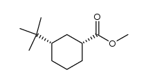 cis-3-tert.-Butyl-cyclohexancarbonsaeure-methylester结构式