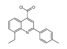 8-Ethyl-2-(p-tolyl)quinoline-4-carbonyl chloride结构式