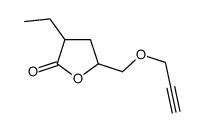 3-ethyl-5-(prop-2-ynoxymethyl)oxolan-2-one Structure