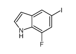 7-氟-5-碘吲哚结构式