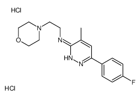 6-(4-fluorophenyl)-4-methyl-N-(2-morpholin-4-ylethyl)pyridazin-3-amine,dihydrochloride Structure