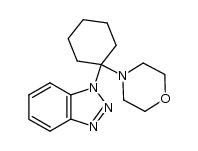 1-(1-morpholinocyclohexyl)-1H-1,2,3-benzotriazole结构式