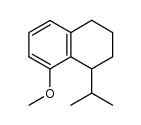 8-methoxy-1,2,3,4-tetrahydro-1-isopropylnaphthalene Structure