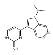 4-(1-ISOPROPYL-1H-PYRROLO[2,3-C]PYRIDIN-3-YL)PYRIMIDIN-2-AMINE Structure