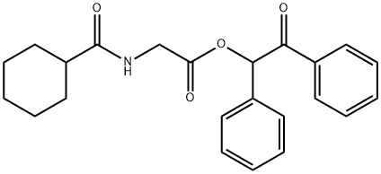 2-氧-1,2-二苯乙基2-(环己烷甲酰胺基)乙酸酯图片