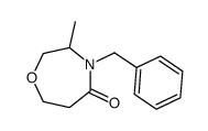 4-benzyl-3 -methyl- 1 ,4-oxazepan-5 -one结构式