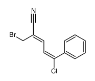 (2E,4Z)-2-(bromomethyl)-5-chloro-5-phenylpenta-2,4-dienenitrile Structure