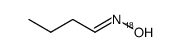 (18)O-butyraldehyde oxime Structure