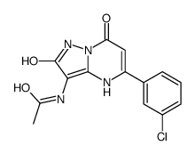 N-(5-(3-Chlorophenyl)-2,7-dioxo-1,2,4,7-tetrahydropyrazolo[1,5-a]pyrimidin-3-yl)acetamide结构式