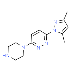 3-(3,5-Dimethyl-pyrazol-1-yl)-6-piperazin-1-yl-pyridazine结构式