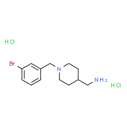 [1-(3-Bromobenzyl)piperidin-4-yl]methanamine dihydrochloride Structure