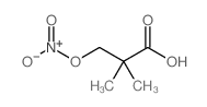 2,2-Dimethyl-3-(nitrooxy)propanoic acid Structure