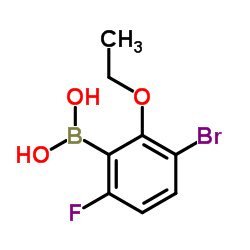 5-Bromo-2-fluoro-6-ethoxyphenylboronic acid结构式