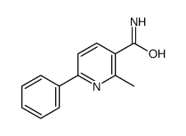 2-methyl-6-phenylpyridine-3-carboxamide Structure