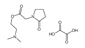 2-(Dimethylamino)ethyl (2-oxo-1-pyrrolidinyl)acetate hydrogen oxalate结构式