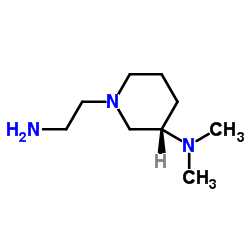 (3S)-1-(2-Aminoethyl)-N,N-dimethyl-3-piperidinamine Structure