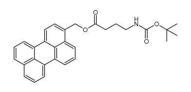 t-butyl 3-(((perylen-3-yl)methoxy)carbonyl)propylcarbamate Structure