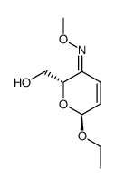 2H-Pyran-3(6H)-one,6-ethoxy-2-(hydroxymethyl)-,O-methyloxime,[2S-(2alpha,3E,6bta)]-(9CI)结构式