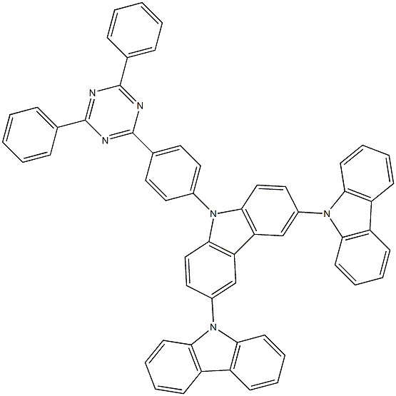 9'-(4-(4,6-diphenyl-1,3,5-triazin-2-yl)phenyl)-9'H-9,3':6',9''-tercarbazole picture