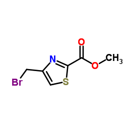 Methyl 4-(bromomethyl)-1,3-thiazole-2-carboxylate结构式