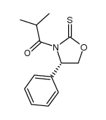 (S)-2-methyl-1-(4-phenyl-2-thioxooxazolidin-3-yl)propan-1-one Structure