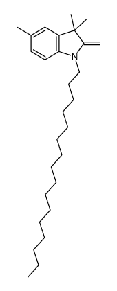 1-hexadecyl-3,3,5-trimethyl-2-methylideneindole结构式