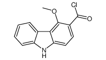 4-methoxy-9H-carbazole-3-carbonyl chloride Structure