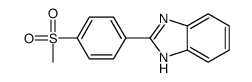 2-(4-[METHYLSULFONYL]PHENYL)-1H-BENZIMIDAZOLE structure