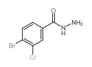 4-Bromo-3-chlorobenzhydrazide Structure