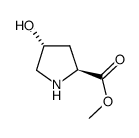 (2S,4R)-METHYL 4-HYDROXYPYRROLIDINE-2-CARBOXYLATE Structure