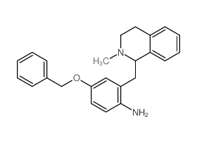 Benzenamine,4-(phenylmethoxy)-2-[(1,2,3,4-tetrahydro-2-methyl-1-isoquinolinyl)methyl]- picture