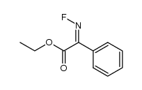 α-anti(phenyl)-Fluorimino-phenyl-essigsaeureethylester Structure