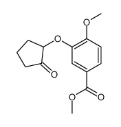 methyl 4-methoxy-3-(2-oxocyclopentyl)oxybenzoate Structure