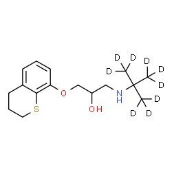 rac Tertatolol-d9 Structure