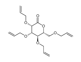 (3S,4S,5R,6R)-3,4,5-tris(allyloxy)-6-((allyloxy)methyl)tetrahydro-2H-pyran-2-one结构式