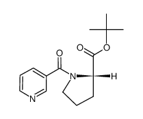 (S)-1-(Pyridine-3-carbonyl)-pyrrolidine-2-carboxylic acid tert-butyl ester Structure