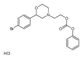 Carbonic acid, 2-(2-(4-bromophenyl)-4-morpholinyl)ethyl phenyl ester,hydrochloride结构式