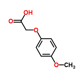 (4-Methoxyphenoxy)acetic acid Structure