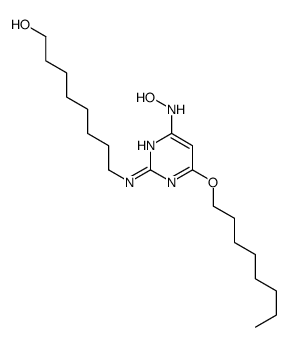 8-[[4-(hydroxyamino)-6-octoxypyrimidin-2-yl]amino]octan-1-ol Structure