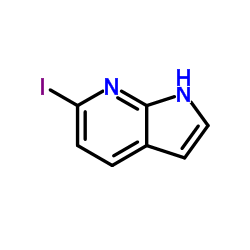 6-碘-1H-吡咯并[2,3-b]吡啶结构式