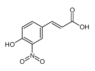 4-HYDROXY-3-NITROCINNAMIC ACID structure